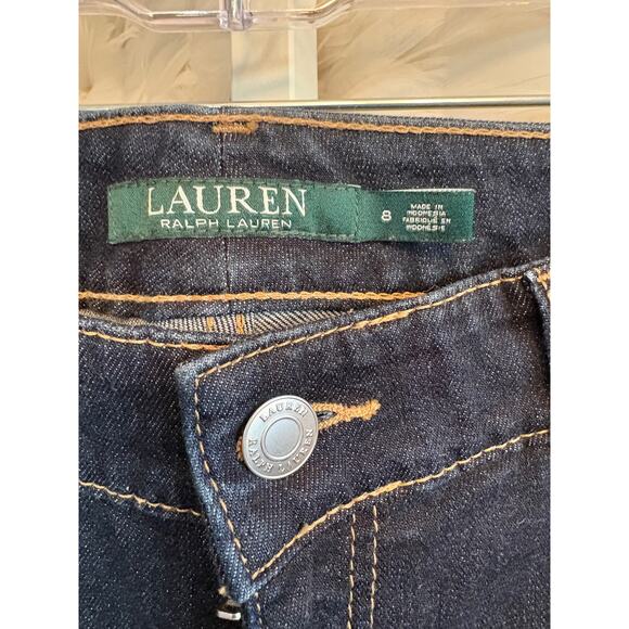 LAUREN RALPH LAUREN DARK WASH JEANS SIZE 8 - Picture 2 of 4